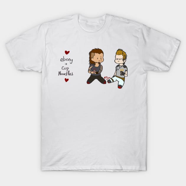 Ignis + Gladio chibi- Final Fantasy XV T-Shirt by anico-art